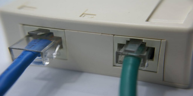 An Ethernet cable is compatible with a telephone line?