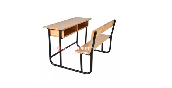 Why School Administrators Love the Double Fixed Desk and Chair with Book Holder